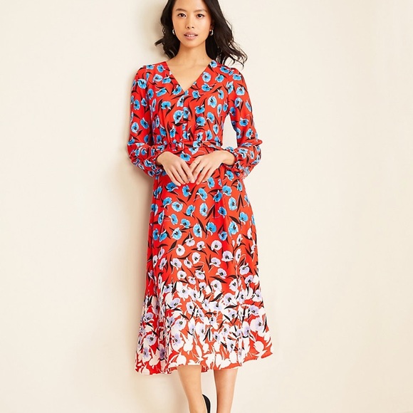 midi dress ann taylor